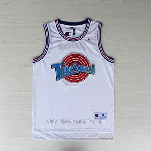 Camiseta Tune Squad Lebron James NO 6 Blanco